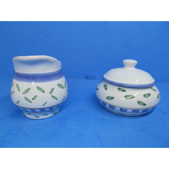 Williams Sonoma Tournesol Italy Sugar Bowl With Lid And Creamer EUC - Picture 9 of 10